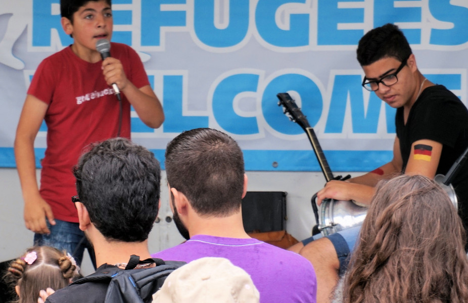 Willkommesfest für Kieler Flüchtlinge ausgelassen und bunt