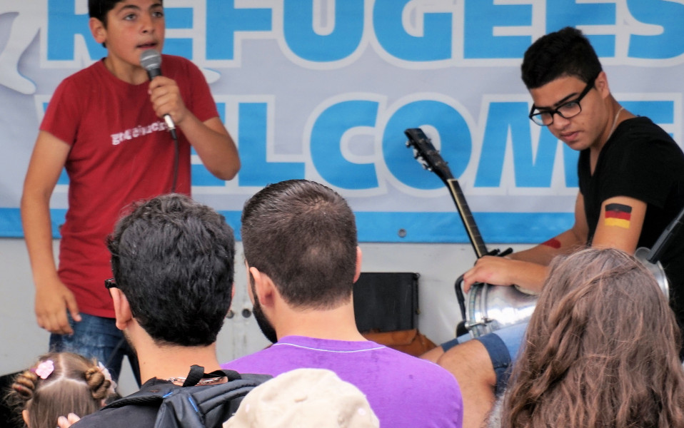 Willkommesfest für Kieler Flüchtlinge ausgelassen und bunt