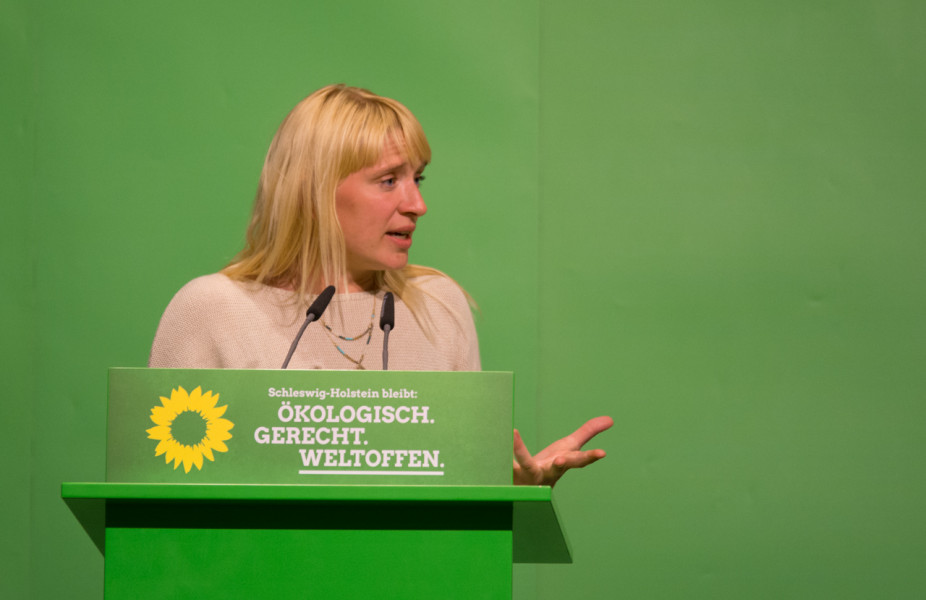 Luise Amtsberg auf dem Landesparteitag am 23.5.2017 in Neumünster.